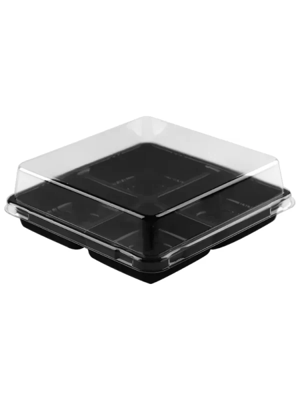 4pcs Plastic Dessert Boxes Wholesale Square Large Packaging Boxes (1)